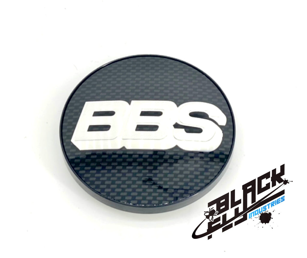 BBS Carbon/polished 70mm 3 tab cap