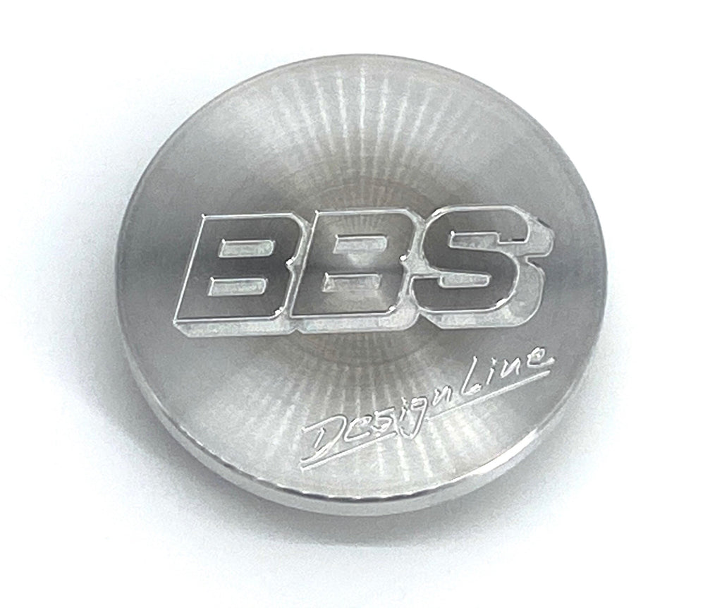 Used Billet 80mm BBS Designline engraved caps. Vintage