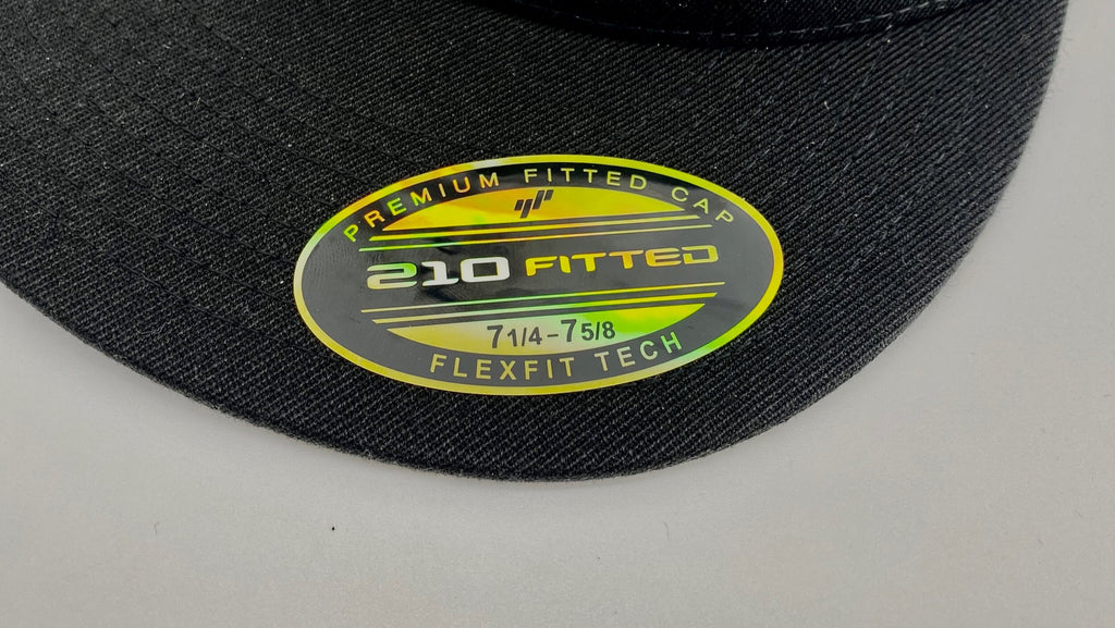 Black Fly Industries Flexfit 210 Flat Bill hat- Black