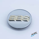 Genuine BBS White/ Gold 3D logo 70mm center cap set