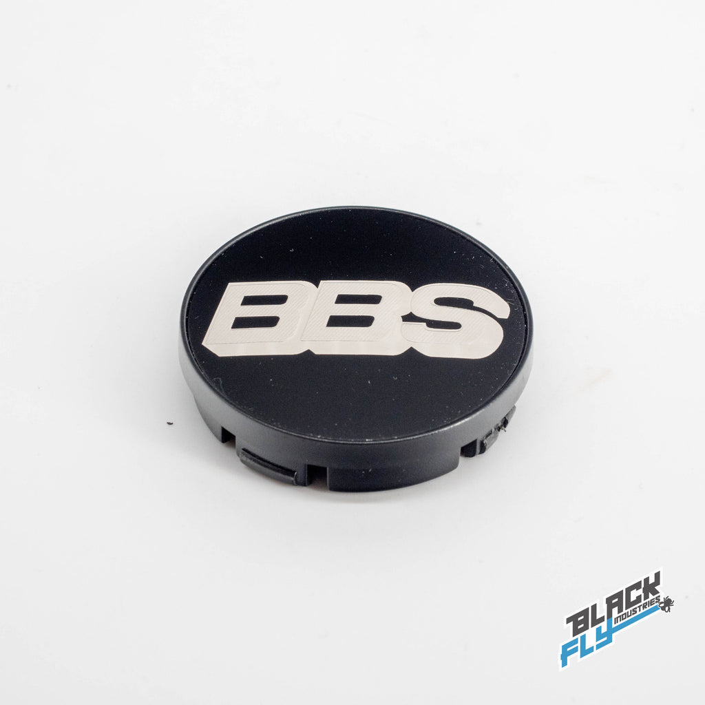 Genuine BBS Black/ Gold 3D Logo 56 mm Cap Set