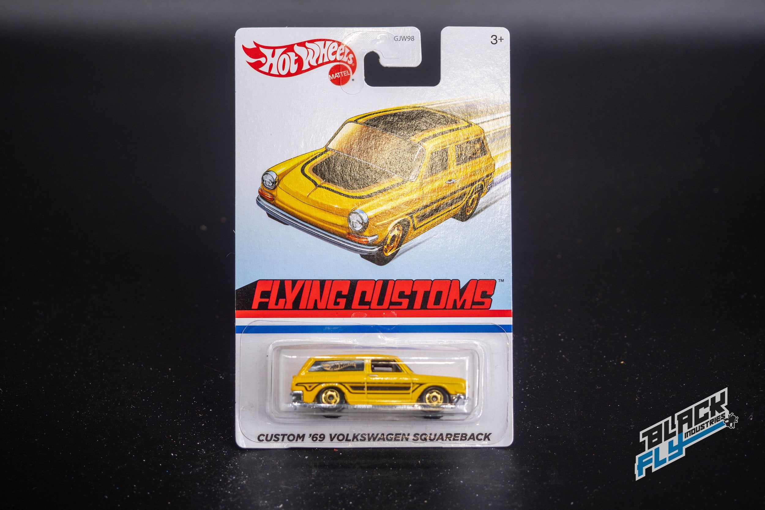 Hot Wheels - Custom '69 Volkswagen Squareback - Yellow - RARE