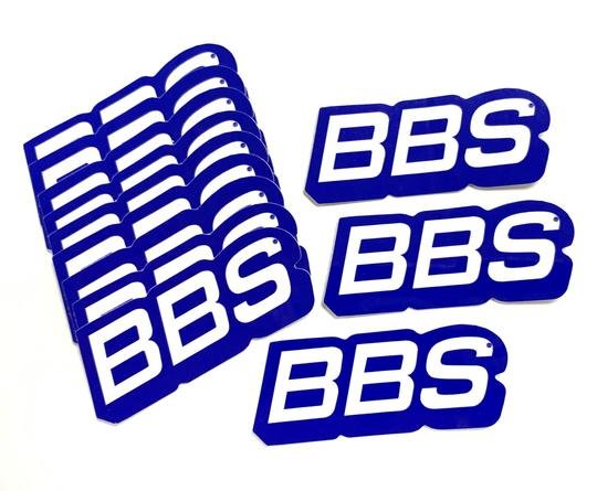 Genuine BBS Blue/White LIP DECAL