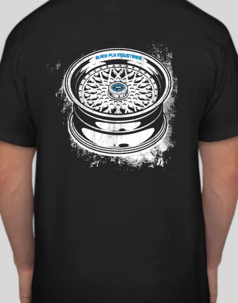 Black Fly Industries Three Piece Wheel T Shirt