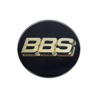 Genuine BBS Black/ Gold 3D Logo 70 mm center cap set