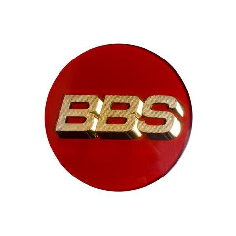 Genuine BBS Red / Gold 3D logo 70mm center cap - Single cap
